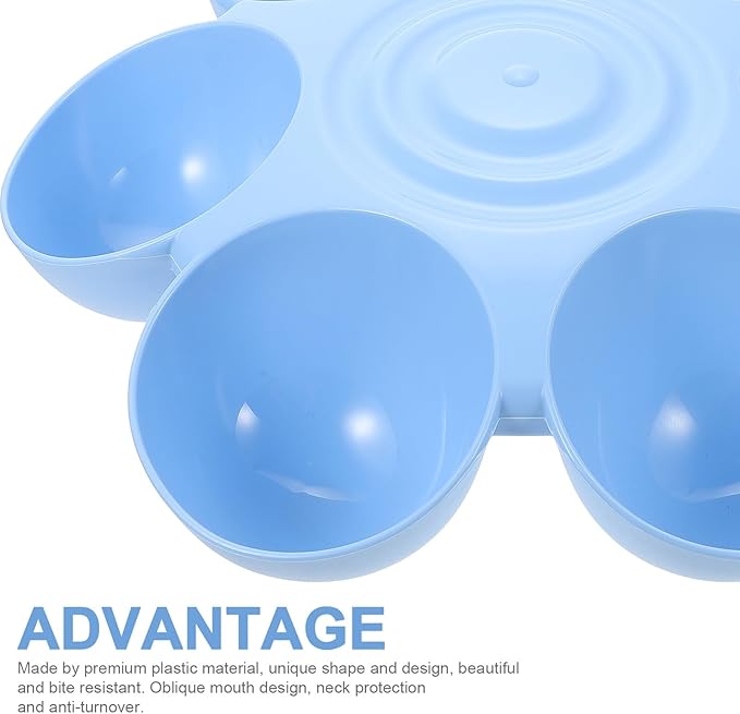 DOITOOL Multipurpose Flower-Shaped Pet Feeding Bowl, Suitable - Image 7