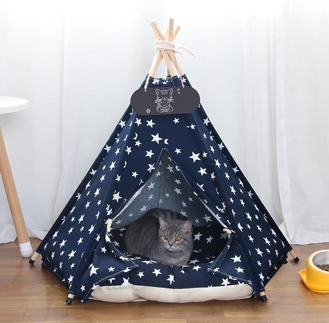 Pet Teepee Tent for Dogs & Cats Dog Bed - Image 3