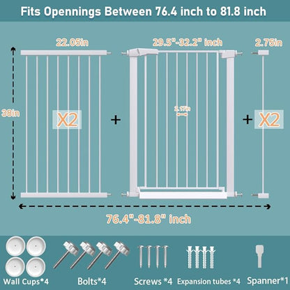 Fairy Baby 38" Extra Tall Baby Gate - Image 2