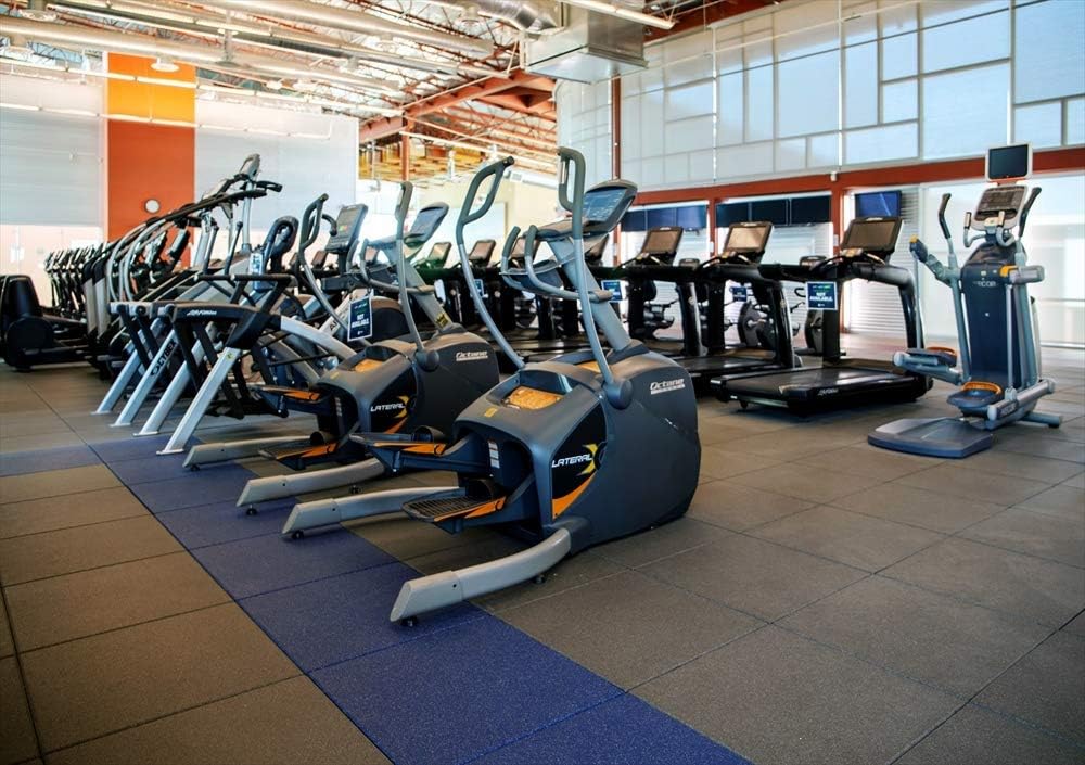 American Floor Mats - Extreme Rubber Gym Tiles - 1 Inch Thick Colorful Rubber Mats - Superior Shock and Sound Absorbing - Solid Black 4 Mat Pack (Covers 16 Sq Ft)