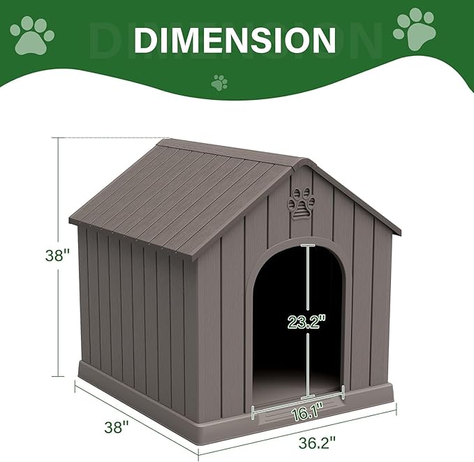 Bifanuo Dog House for Outdoor & Indoor, Waterproof Puppy Shelter - Image 5