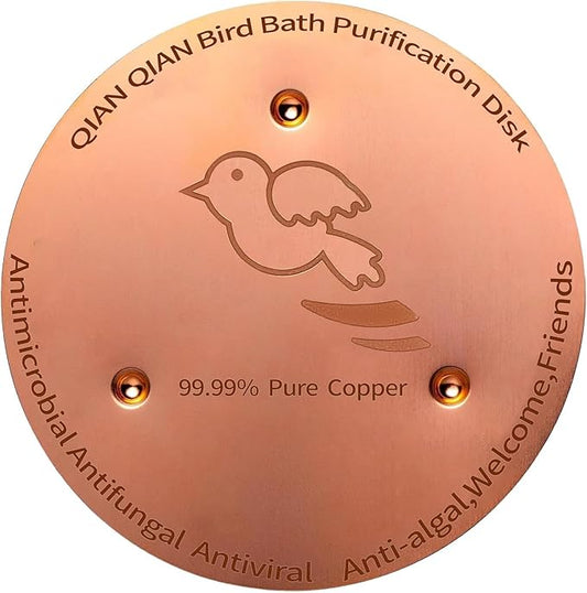 Bird Bath Copper Disk, Copper Bird Bath Purification Disk, Pure Copper Cleaning by QIANQIAN