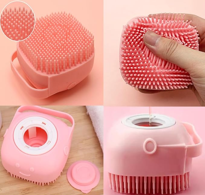 8PCS Dog Bath Supplies Set，Dog Washing Gloves，Shampoo Brush, Shedding Slicker - Image 5