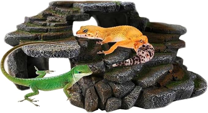 PENN-PLAX Reptology Shale Scape Step Ledge & Cave Hideout – Decorative Resin - Image 3