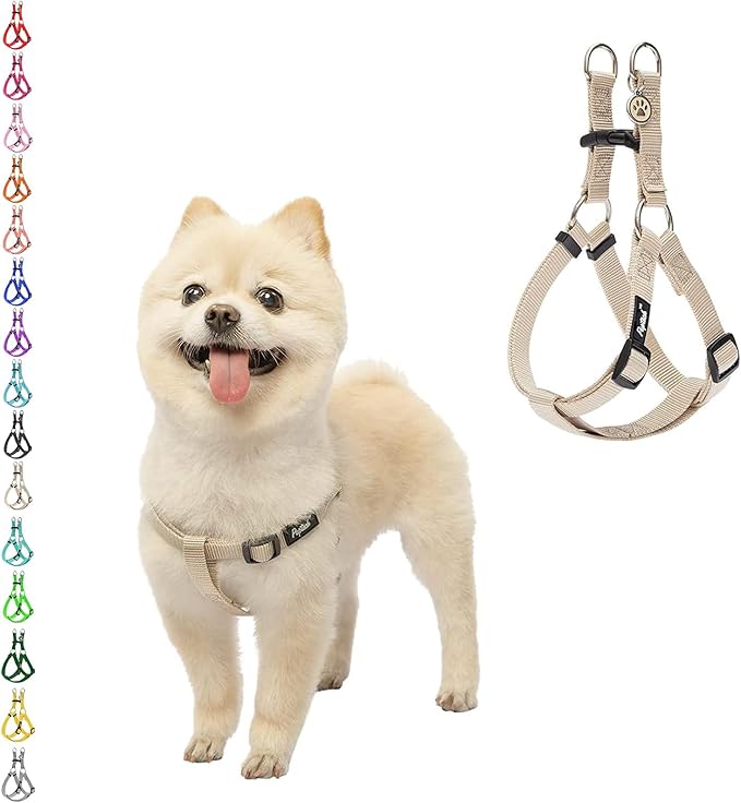 PUPTECK No Pull Dog Harness Soft Adjustable Basic Nylon Step in Puppy Vest by PUPTECK