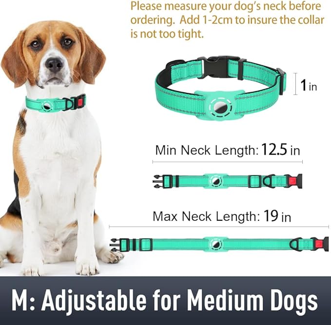 AirTag Dog Collar with AirTag Holder Compatible - Image 6