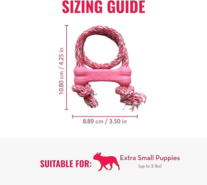 KONG Puppy Goodie Bone with Rope - Image 3
