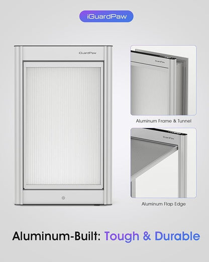 Automatic Dog Door, Aluminum Electronic Pet Door - Image 2