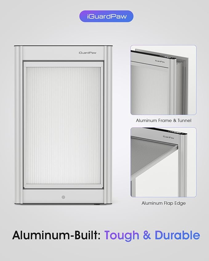 Automatic Dog Door, Aluminum Electronic Pet Door - Image 2