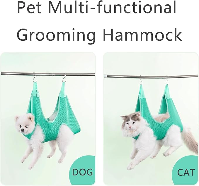 Cat Grooming Hammock Breathable Hanging Harness Restraint Holder Helper - Image 3