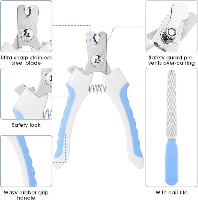 7pcs Pet Grooming Kit, Self-Cleaning Brush Shedding Kit - Image 3