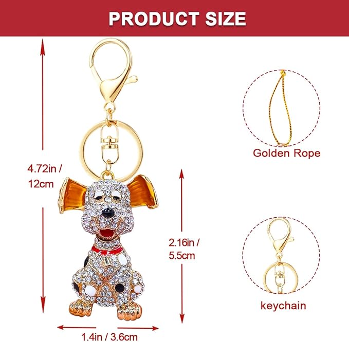 Dog Ornaments for Christmas Tree, Handmade Metallic Ornament - Image 5