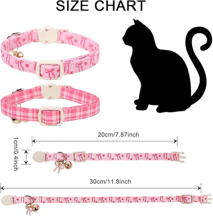 2 Pack Pink Cat Collars - Image 4