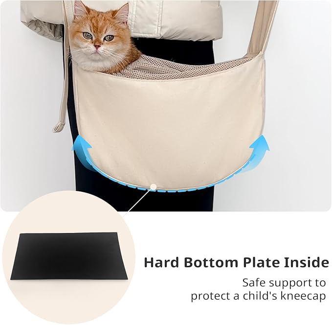 ONECUTE Crossbody Dog Sling Carrier, Wearable Portable Pet Bag - Image 5