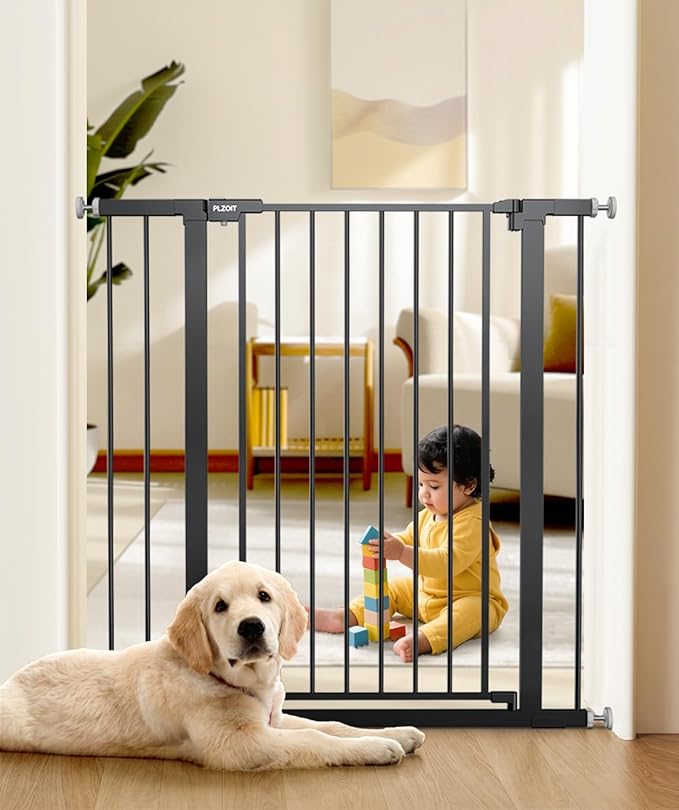 36" Extra Tall Baby Gate for Stairs, 29.5-40.5" Wide Dog Gate for Doorways by PLZOIT-Baby