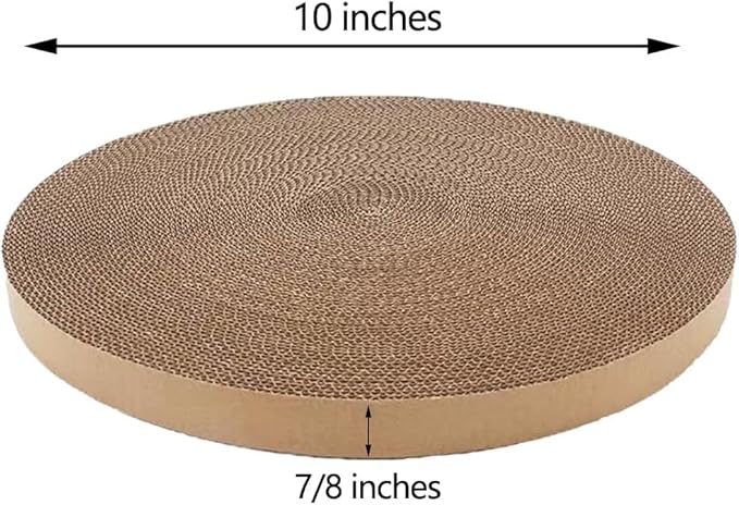 Round Cat Scratcher Replacement Pads -Circle Scratcher Pad Cardboard Cat - Image 2