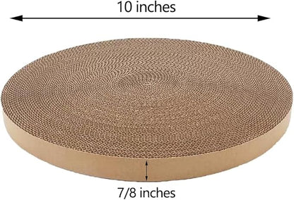 Round Cat Scratcher Replacement Pads -Circle Scratcher Pad Cardboard Cat - Image 2