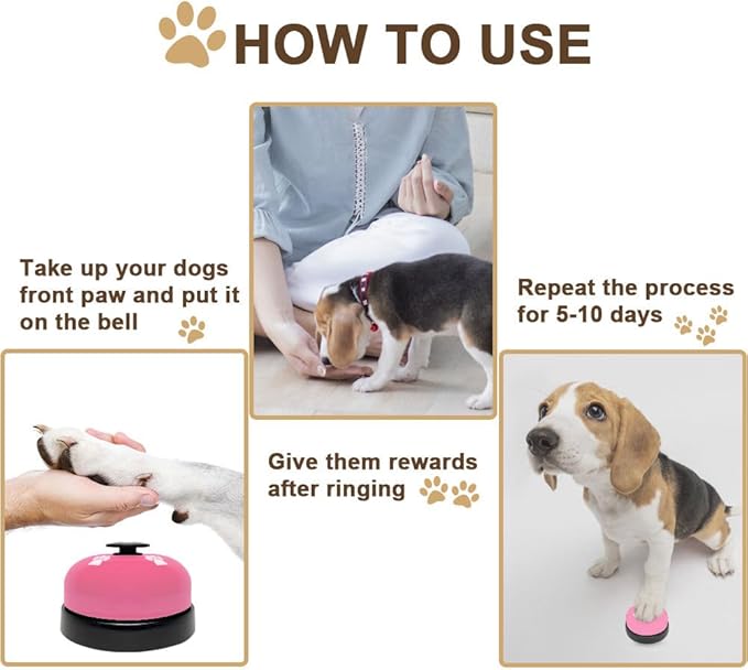 2 Pack Dog Door Bells Dog Doorbell to go Outside Puppy Train Bell - Image 6