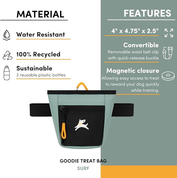 OllyDog Goodie Treat Bag, Dog Treat Pouch, Waist Belt Clip - Image 6