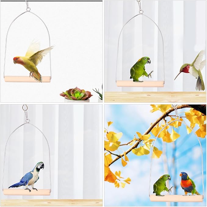 Hummingbird Swing Parrot Perch Bird Cage - Image 4