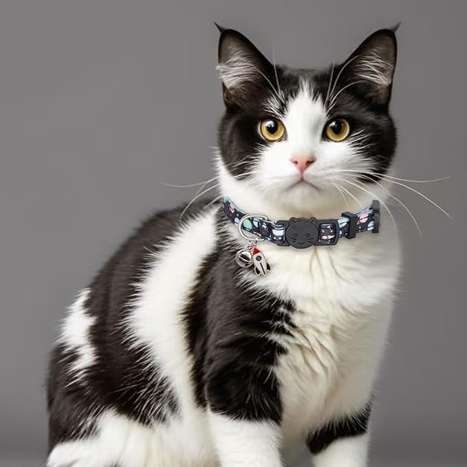 Cat Collar Breakaway, 2 Pack Cotton Kitten Collars - Image 3