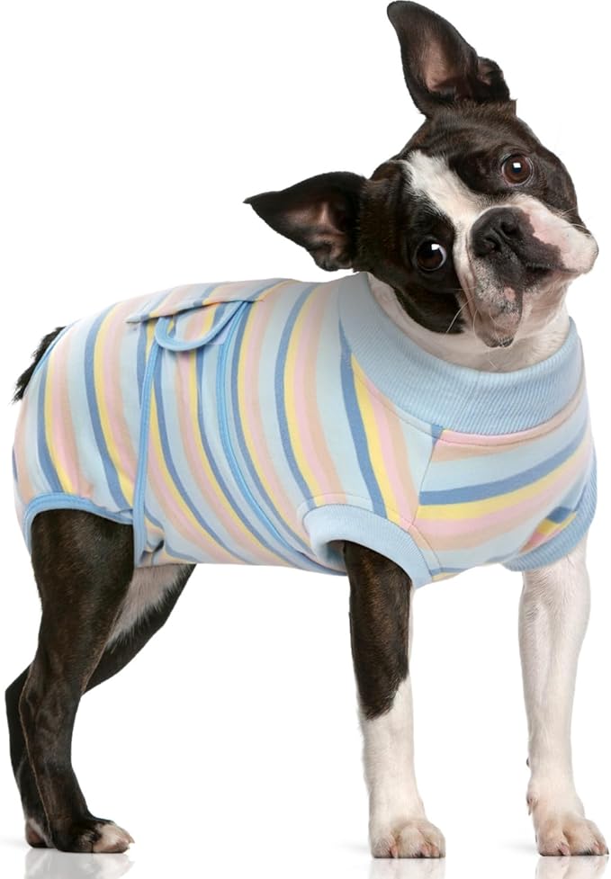 FUAMEY Recovery Suit for Dogs After Surgery, Soft Breathable Dog Bodysuit Cone by FUAMEY