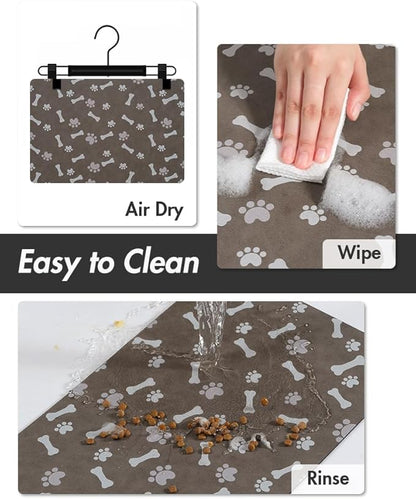 MontVoo Dog Food Mat-Large Pet Feeding Mat - Image 5
