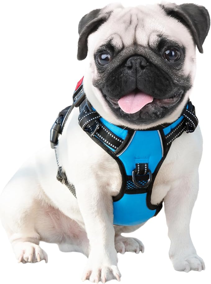 PHOEPET Reflective Dog Harness Large Breed Adjustable No Pull Vest - Image 6