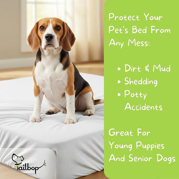 Tailbop Disposable Pet Bed Covers, Fits All Dog and Cat Beds or Mats, Waterproof - Image 3