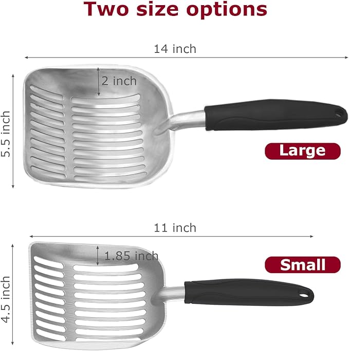 Cat Litter Scoop, Kitty Metal Scooper, Aluminum Alloy Sifter, Kitten Pooper - Image 9