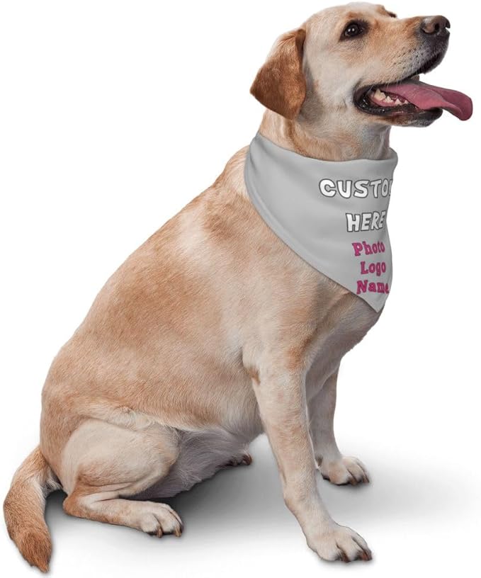 Custom Pet Scarf Dog Bandana, Personalized Triangle Bib Suitable - Image 2