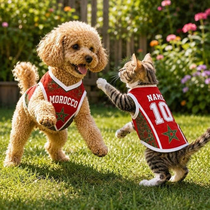V-DECORPARKS Personalized Pet Soccer Jersey Custom Name Number Dog Cat Football - Image 3