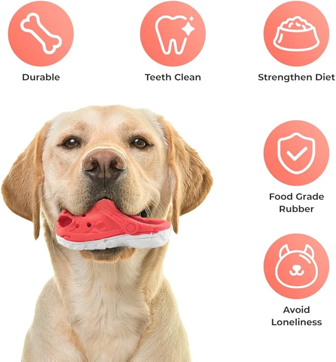 Dog Chew Toys, Tough Dog Toys for Aggressive Chewers, Durable Rubber Puppy Toy - Image 4
