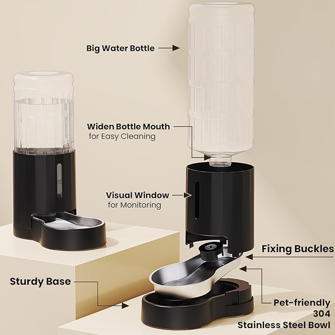 CZPET Dog Water Bowl Dispenser 9.5L, Wider Mouth & Upgraded Brush, Easy - Image 7