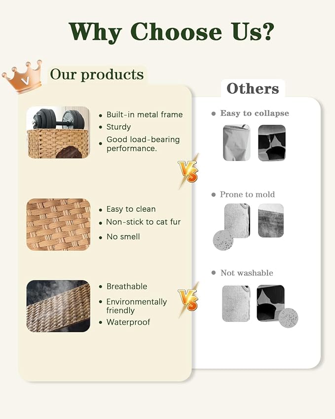 SETVSON Cat House for Indoor Cat, Large Double Cat Houses Cat Bed Cave - Image 4