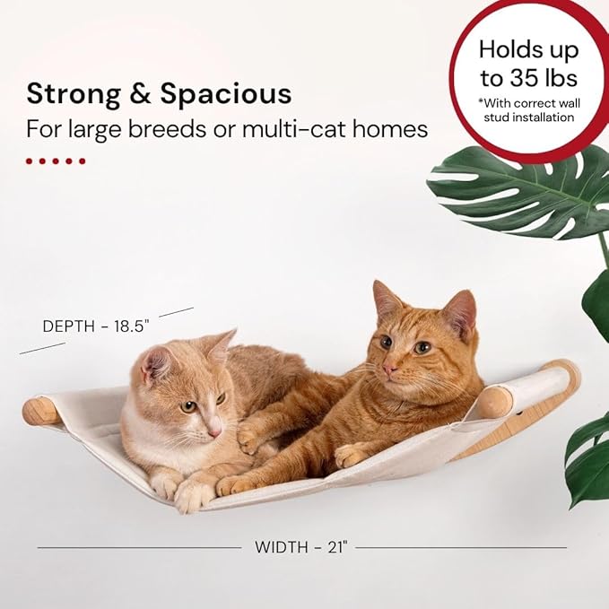 7 Ruby Road Alto Cat Wall Hammock Set — Wall Mounted Cat Shelves & Furniture - Image 4