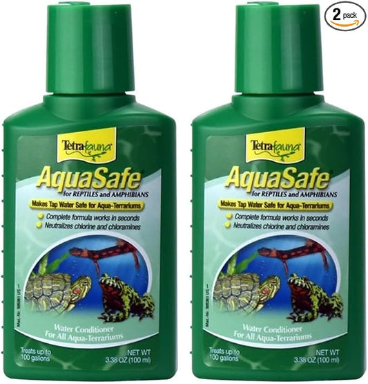 TetraFauna AquaSafe for Reptiles and Amphibians 3.38 Oz, Aqua-Terrarium Water by Tetra
