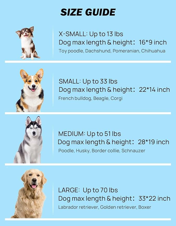 JOYTUTUS 32 Inch Collapsible Dog Crate, Steel Frame 8-Bar Foldable Soft Kennel - Image 6