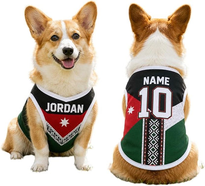 V-DECORPARKS Dog Jersey Custom Name Number, Pets Soccer Jersey by V-Decorparks