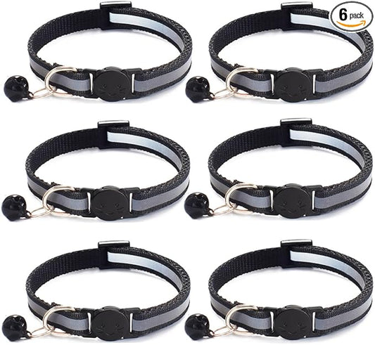 6 Pack Reflective Cat Collar by Jigichu