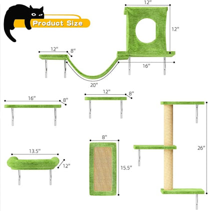 NUNU LAB Wall Mounted Cat Furniture Set - Image 6
