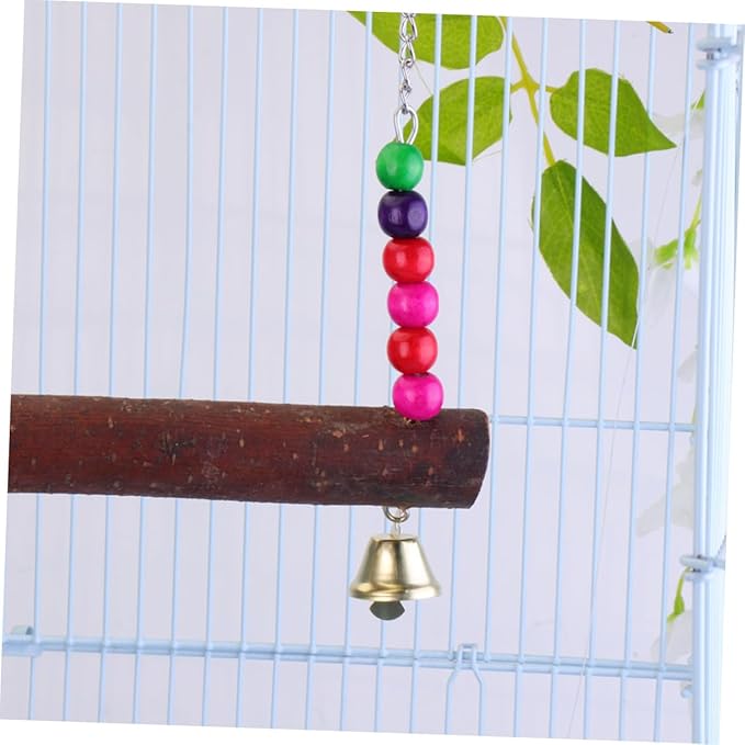 VICASKY Parrot Bird Swing Wooden Hanging Swing - Image 4