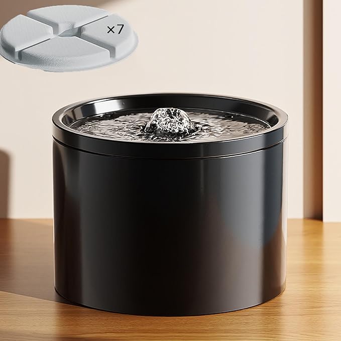 Ceramic Cat Water Fountain 33.82oz/1L Automatic Super Silent Pet Drinking by Unknown