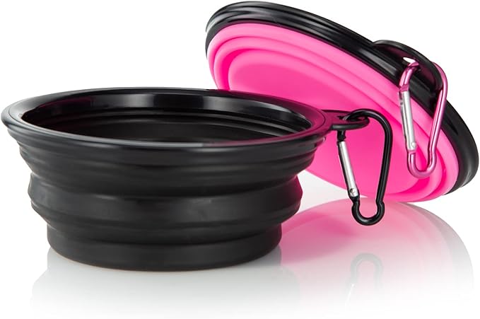 Dog Bowl Pet Collapsible Bowls, 2 Pack Collapsible Dog Water Bowls - Image 2