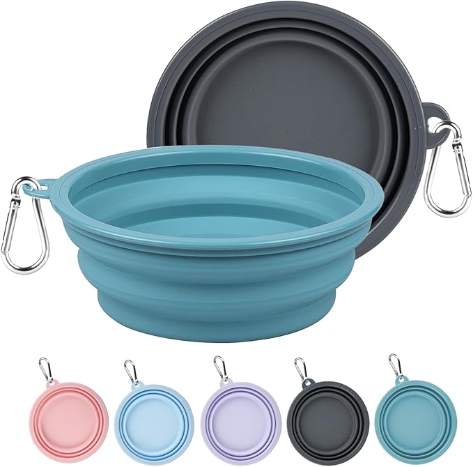 Kytely Collapsible Dog Bowls Medium, Portable Pet Water Food Bowl by Kytely