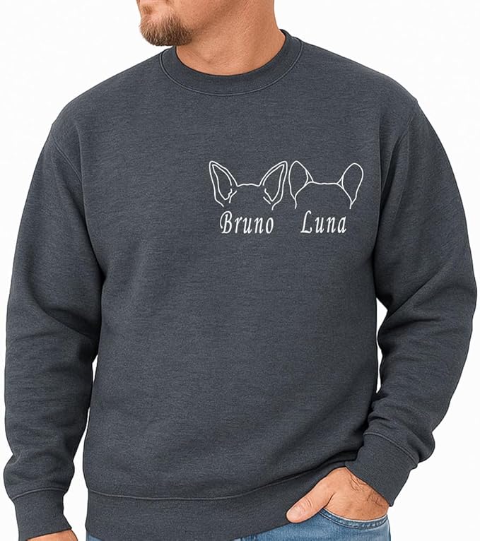Custom Dog Mom Shirt Personalized Dog Ears Sweatshirt - Image 7