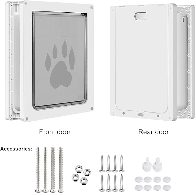 CEESC Dog Door for Pets Up to 45 lb, Weatherproof Pet Door for Cats and Dogs - Image 8