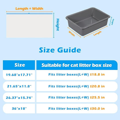 Cat Litter Bags 60 Count, 21.65"x11.8" Drawstring Close Litter Box Liners - Image 7