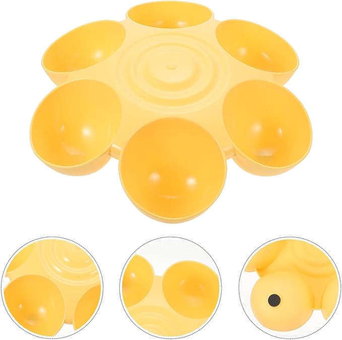 Flower-Shaped Multiple Pet Feeding Bowl, Plastic Dog and Cat Food Dispenser - Image 7