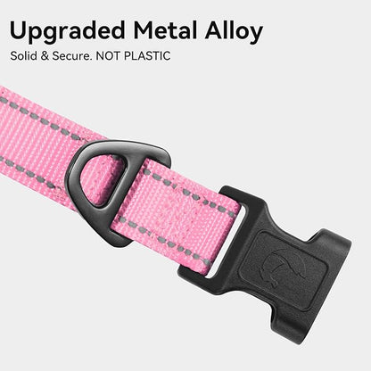 Joytale Reflective Dog Collar, Soft Neoprene Padded, Metal D-Ring, Nylon Pet - Image 3